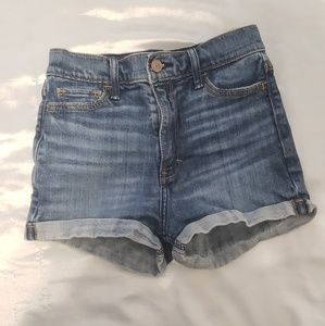 Hollister blue jean shorts